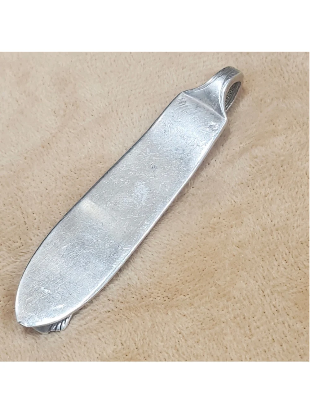 Rogers Treasure Money Clip Card Holder Handmade Accessory Silver Plated